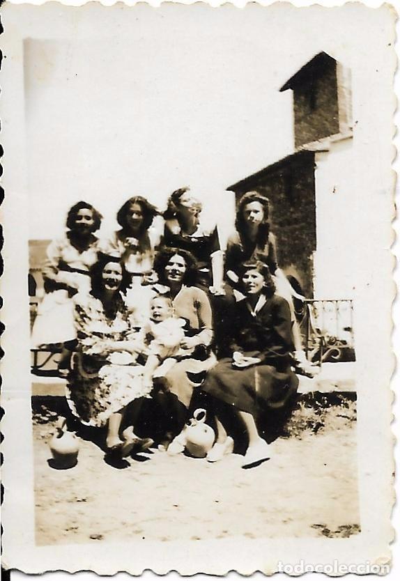 Fotograf&iacute;a antigua: ** FA581 - FOTOGRAFIA PEQUE&Ntilde;O FORMATO - GRUPO DE AMIGAS - 7 X 5 CM.