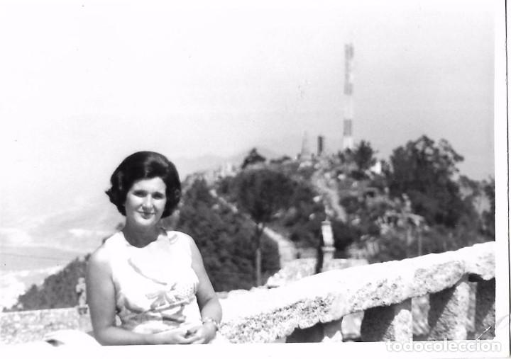 Fotograf&iacute;a antigua: ** T226 - FOTOGRAFIA - PAISAJE - SE&Ntilde;ORA EN LA GUARDIA - MONTE SANTA TECLA