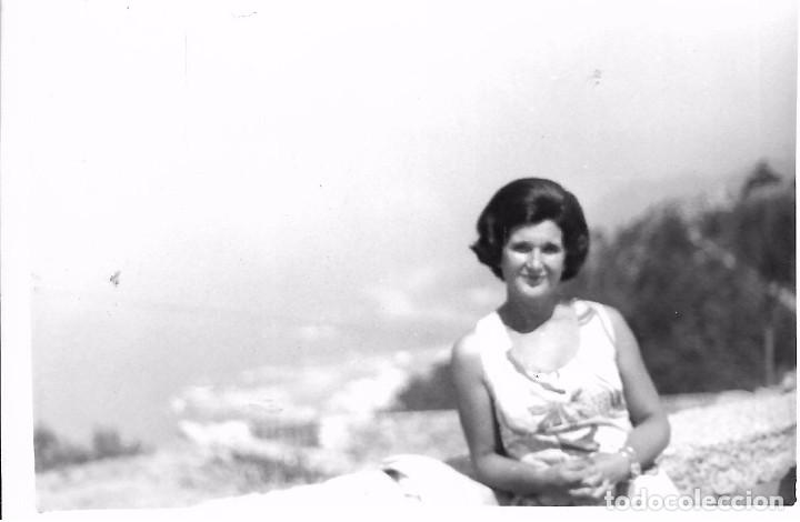 Fotograf&iacute;a antigua: ** T236 - FOTOGRAFIA - SE&Ntilde;ORA EN LA GUARDIA - MONTE STA TECLA