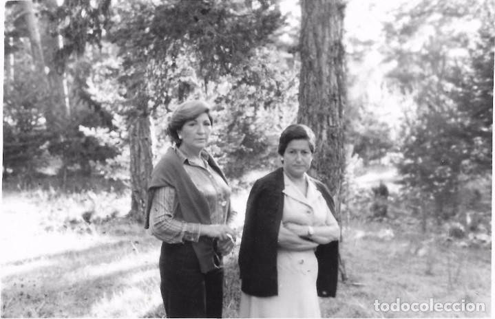 Fotograf&iacute;a antigua: *** AM373 - FOTOGRAFIA - DOS AMIGAS EN UN BOSQUE
