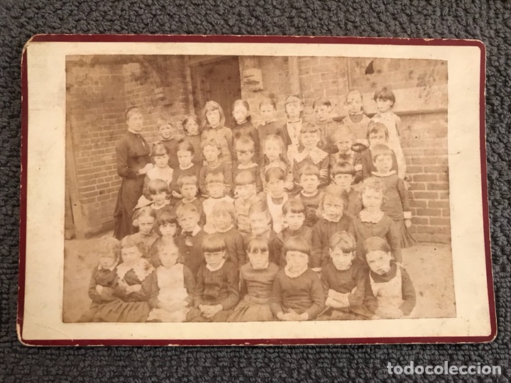 Fotograf&iacute;a antigua: NI&Ntilde;OS. ORFELINATO INGLES. Fotografia antigua (h.1900?)