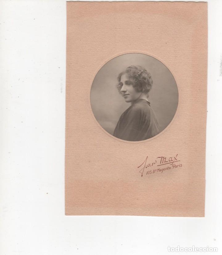 Fotograf&iacute;a antigua: Par&iacute;s. Mujer joven. - Foto 1
