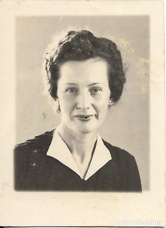 Fotografia antica: == FA854 - FOTOGRAFIA PEQUE&Ntilde;O FORMATO - SE&Ntilde;ORA - 6,5 X 5 CM.