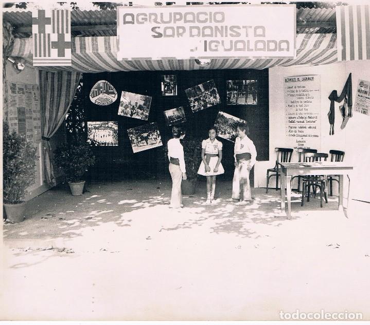 Fotograf&iacute;a antigua: AGRUPACI&Oacute; SARDANISTA D&acute;IGUALADA. 24 X 18 CMS. - Foto 1