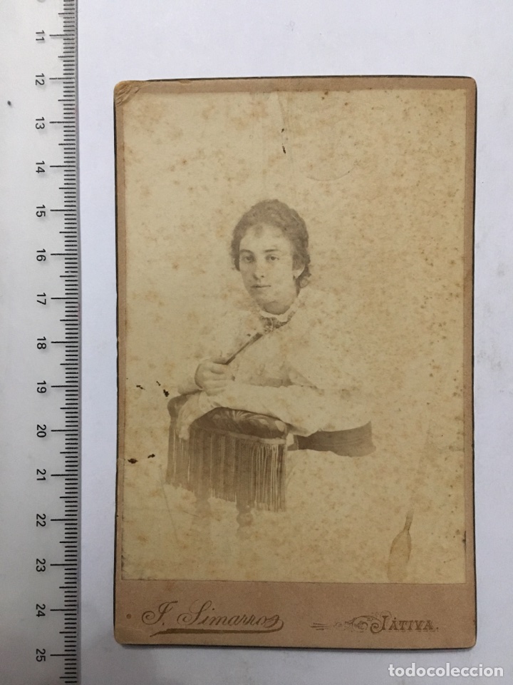 Antique Photography: FOTOGRAF&Iacute;A DE ESTUDIO. RETRATO DE MUCHACHA. FOTO. J. SIMARRO. J&Aacute;TIVA. H. 1920?