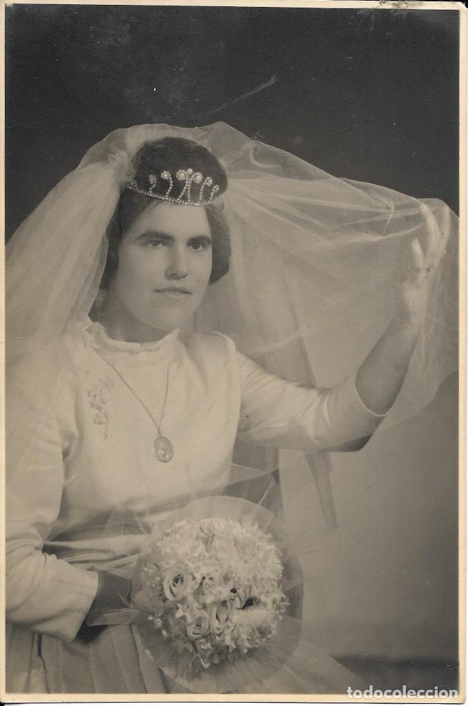 Fotograf&iacute;a antigua: :::: LL88 - FOTOGRAFIA - NOVIA - 17 X 11,5 CM.