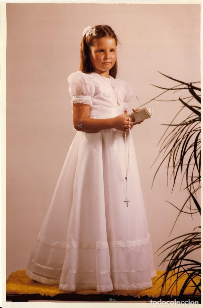 Fotograf&iacute;a antigua: == LL275 - FOTOGRAFIA - JOVENCITA DE PRIMERA COMUNION - 18,5 X 12,5 CM.