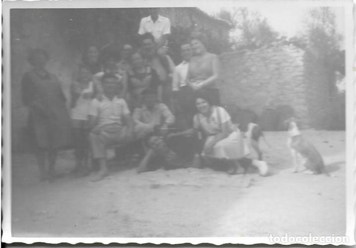 Fotografia antica: == AF707 - FOTOGRAFIA - GRUPO DE AMIGOS CON UN PAR DE PERRITOS