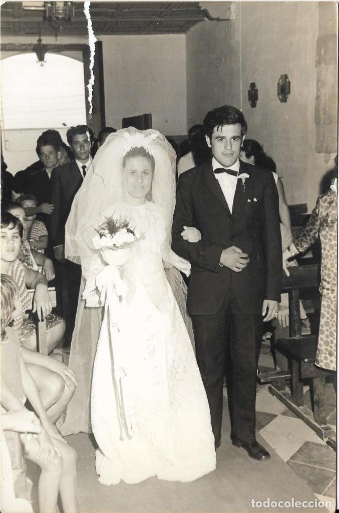 Fotograf&iacute;a antigua: :::: KK279 - FOTOGRAFIA - PAREJA DE NOVIOS - 18 X 12 CM.