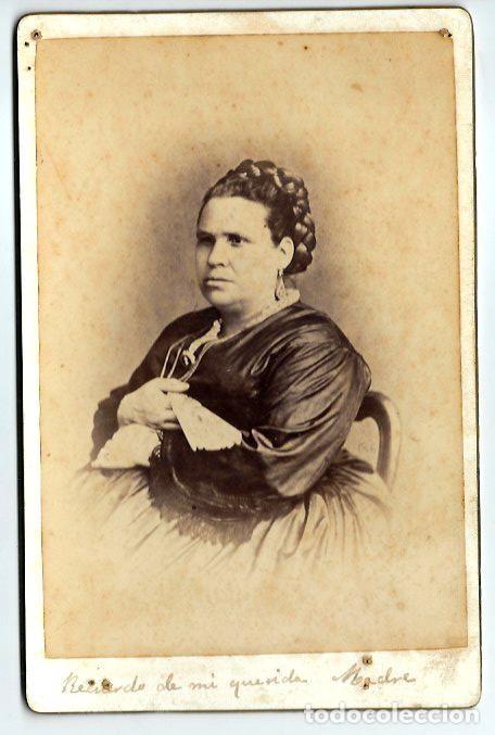 Fotografia antiga: 850- EXTRAORDINARIA FOTOGRAFIA ANTIGUA- UNA DAMA  - FOTO- - - - - -