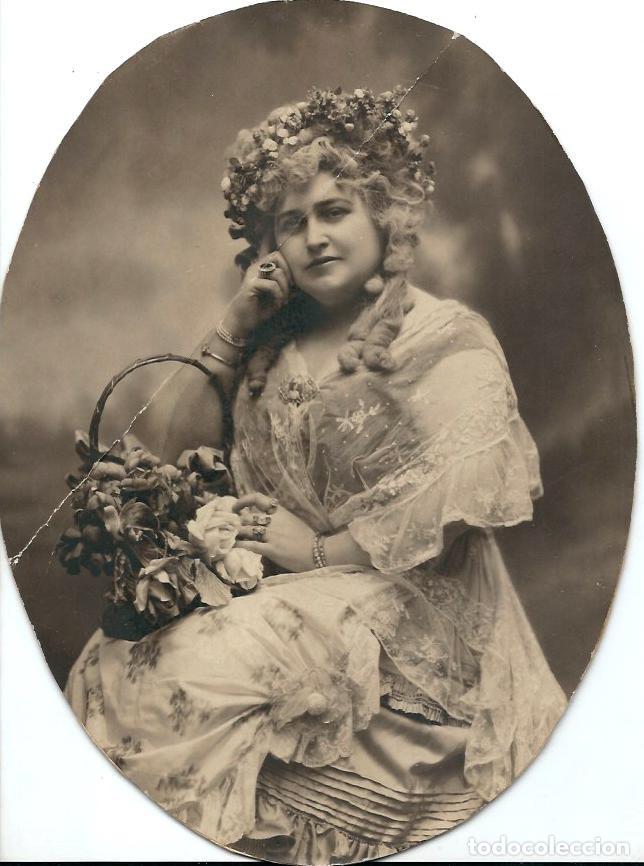 Antique Photography: 850- EXTRAORDINARIA FOTOGRAFIA ANTIGUA-  UNA DAMA  - FOTO -