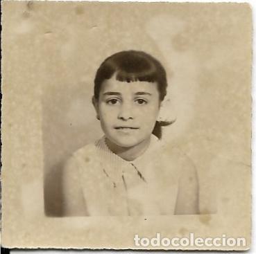 Fotografia antica: == FA893 - FOTOGRAFIA PEQUE&Ntilde;O FORMATO - BONITA JOVENCITA - 4,5 X 4,5 CM.