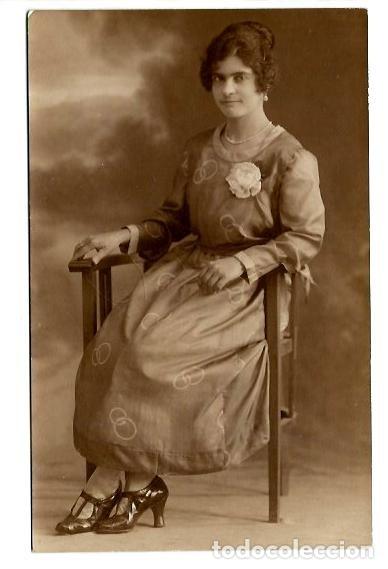 Photographie ancienne: 850- EXTRAORDINARIA FOTOGRAFIA ANTIGUA - UNA DAMA - FOTO -