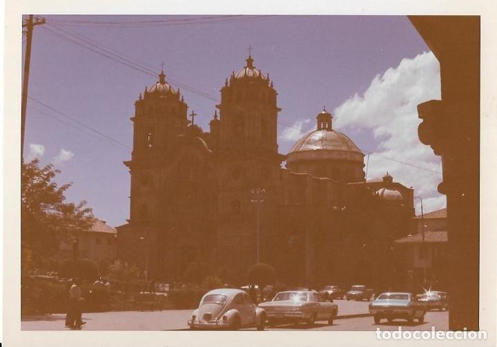 Fotografia antiga: *** MM711 - FOTOGRAFIA - EL CUZCO - IGLESIA DE LA COMPA&Ntilde;IA EN LA PLAZA DE ARMAS - 1969