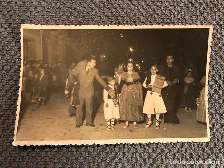 Alte Fotografie: WAMBA Fot&oacute;grafo CASTELLON Desfile de la Magdalena (h.1950?)