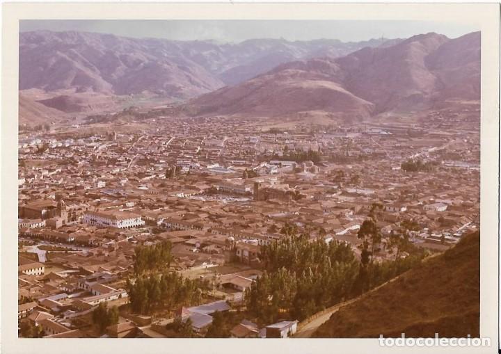 Alte Fotografie: == MM381 - FOTOGRAFIA - EL CUZCO - VISTA GENERAL DESDE LA FORTALEZA - 1969