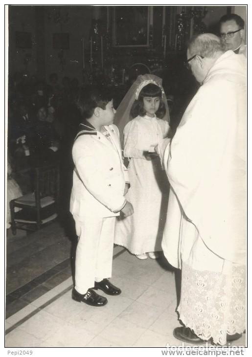 Fotograf&iacute;a antigua: :::: FF139 - FOTOGRAFIA - PAREJITA DE PRIMERA COMUNION