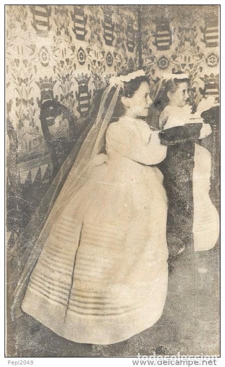 Fotografia antiga: :::: VF241 - FOTOGRAFIA - DOS HERMANITAS DE PRIMERA COMUNION