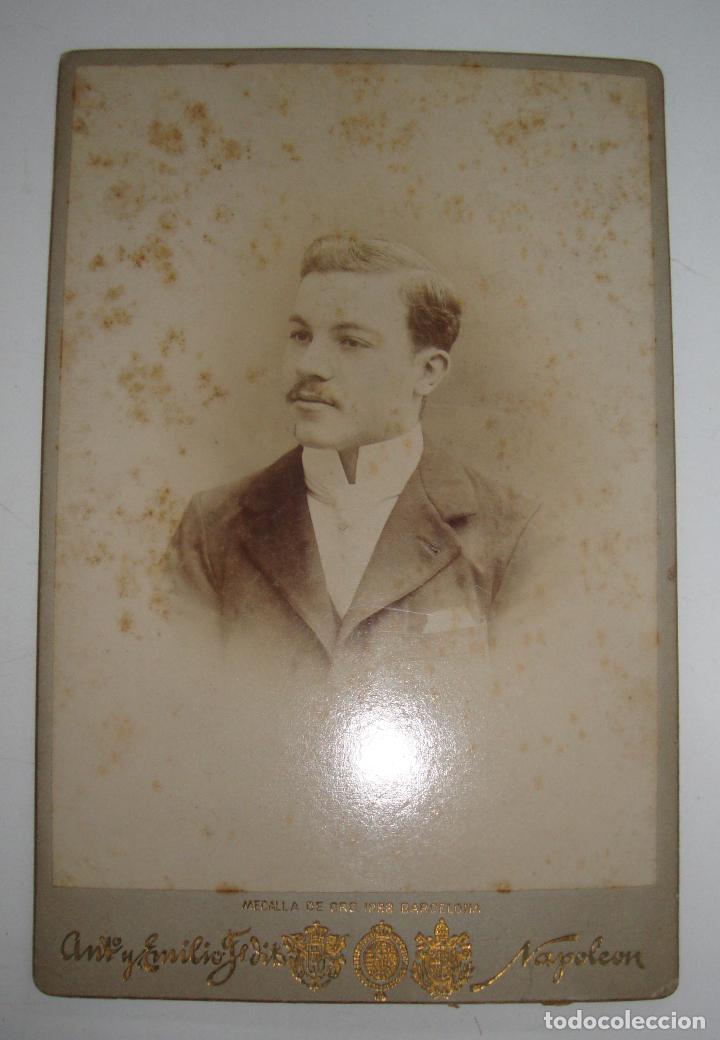 Fotograf&iacute;a antigua: ANTIGUA FOTOGRAFIA SE&Ntilde;OR FOTOGRAFO NAPOLEON
