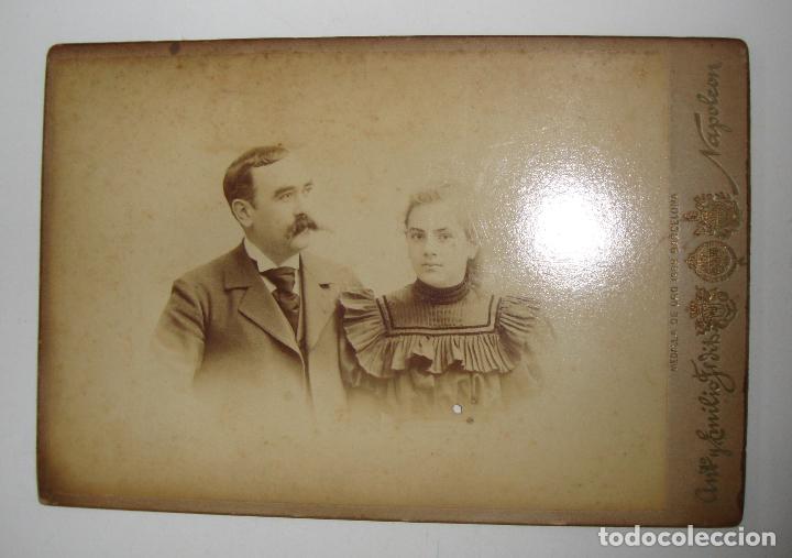 Fotografia antiga: ANTIGUA FOTOGRAFIA PAREJA FOTOGRAFO NAPOLEON