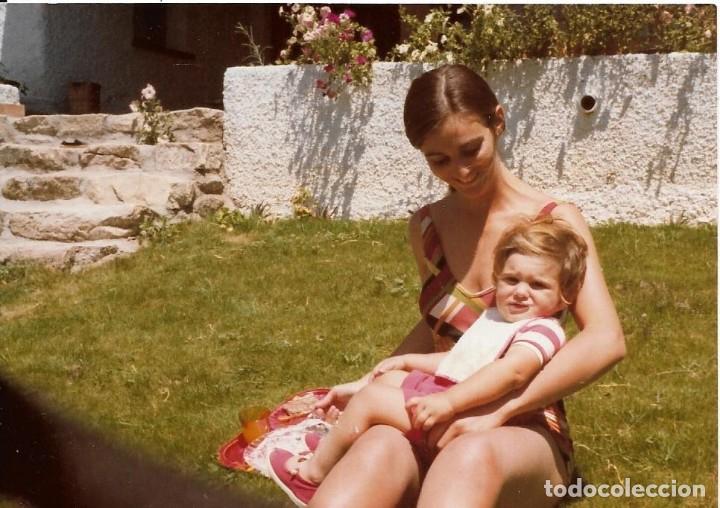 Photographie ancienne: == EE631 - FOTOGRAFIA - SE&Ntilde;ORA CON UN NI&Ntilde;O EN BRAZOS