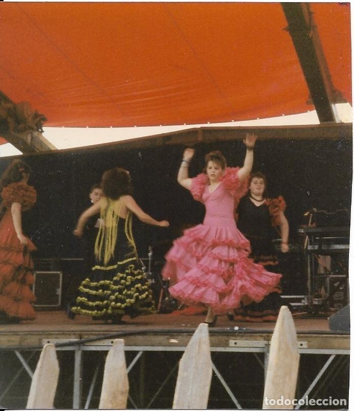 Photographie ancienne: == EE629 - FOTOGRAFIA - BAILARINAS DE FLAMENCO EN UN ESCENARIO