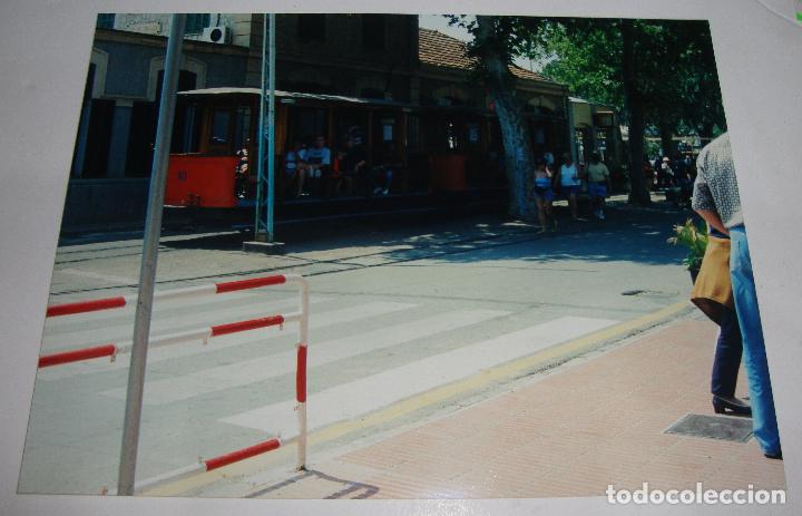 Fotograf&iacute;a antigua: (ALB-TC-21) FOTOGRAFIA MALLORCA SOLLER TEMA TREN FERROCARRIL TRANVIA ORIGINAL 20 X 15 CM