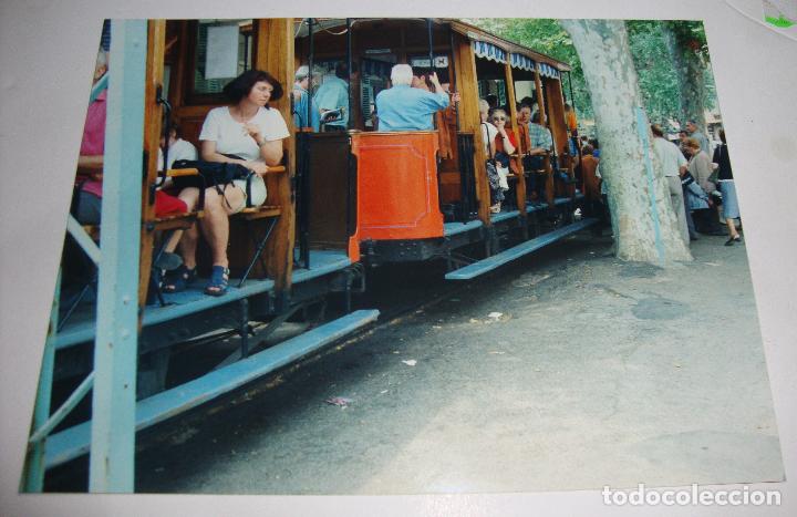 Fotograf&iacute;a antigua: (ALB-TC-21) FOTOGRAFIA MALLORCA SOLLER TEMA TREN FERROCARRIL TRANVIA ORIGINAL 20 X 15 CM