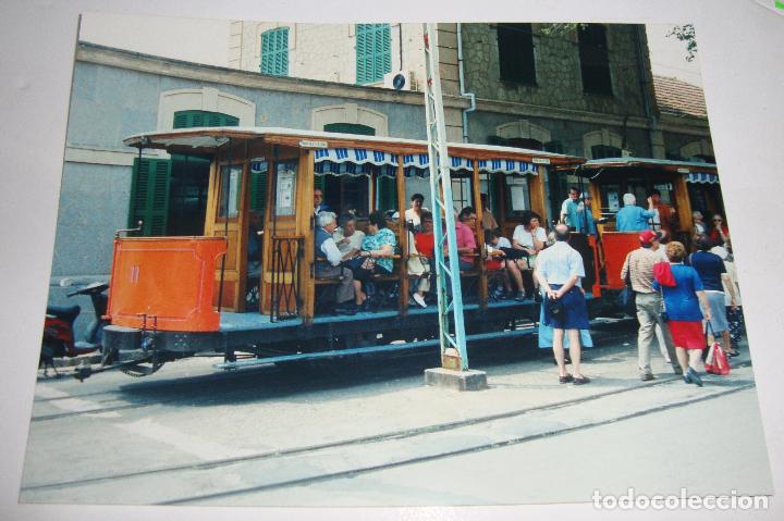 Fotograf&iacute;a antigua: (ALB-TC-21) FOTOGRAFIA MALLORCA SOLLER TEMA TREN FERROCARRIL TRANVIA ORIGINAL 20 X 15 CM