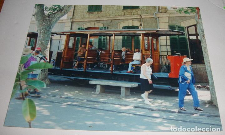 Fotograf&iacute;a antigua: (ALB-TC-21) FOTOGRAFIA MALLORCA SOLLER TEMA TREN FERROCARRIL TRANVIA ORIGINAL 20 X 15 CM