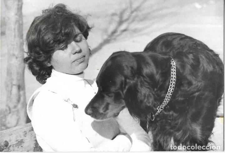 Antique Photography: *** RR71 - FOTOGRAFIA - BONITA JOVEN CON UN PERRO