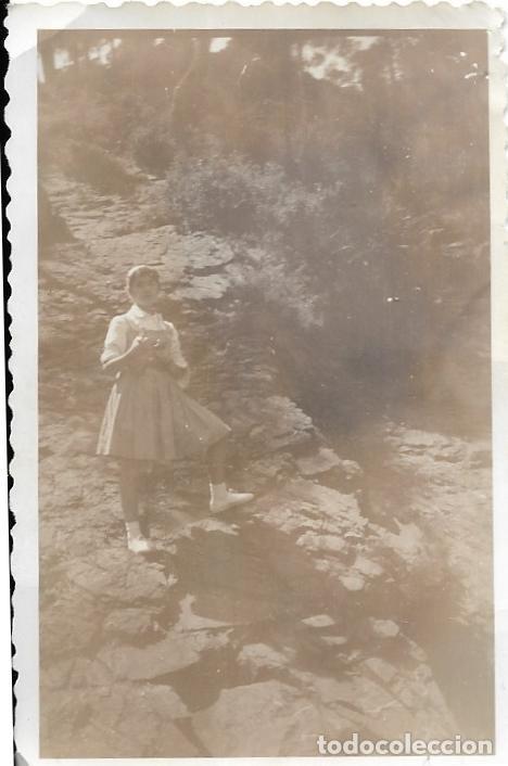 Antique Photography: == RR317 - FOTOGRAFIA - JOVENCITA EN UN MONTE