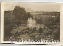 Alte Fotografie: *** FP247 - FOTOGRAFIA PEQUE&Ntilde;O FORMATO - TRES AMIGAS EN EL MONTE - 6,5 X 4,5 CM.