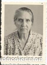 Alte Fotografie: == D11 - 304 - FOTOGRAFIA PEQUE&Ntilde;O FORMATO - ANCIANA SE&Ntilde;ORA - 5,2 X 3,8 CM.