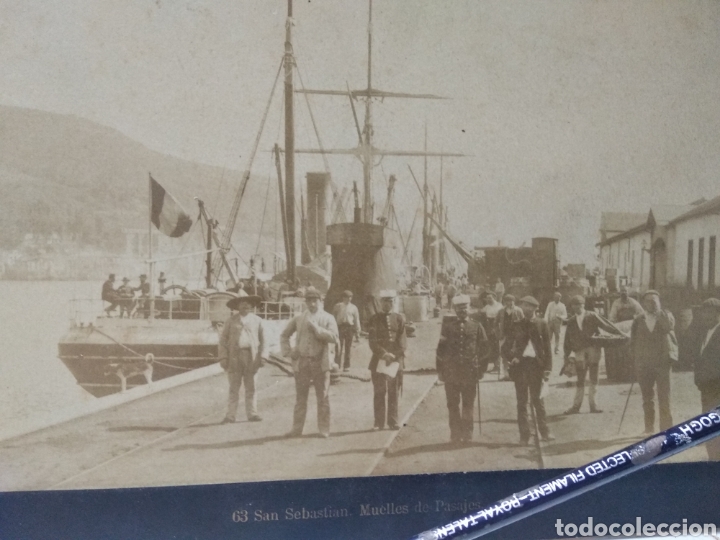 Fotograf&iacute;a antigua: Fotografia Muelle de pasajes - Foto 1