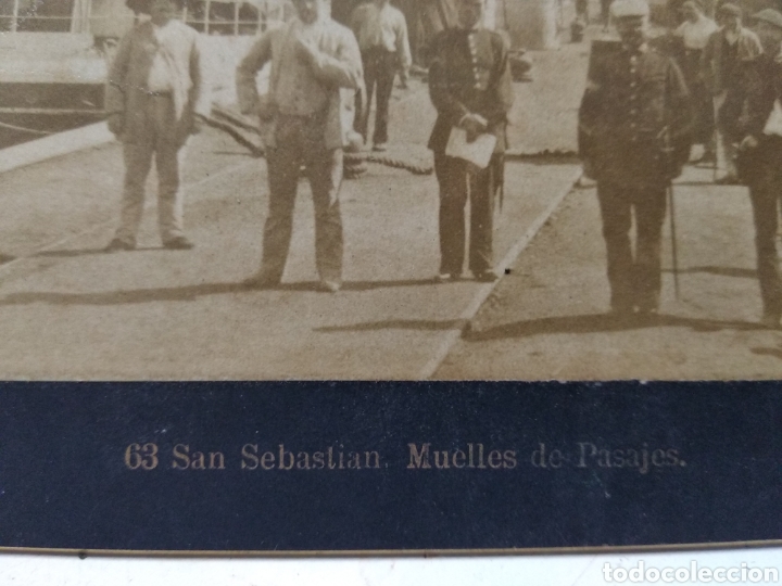 Fotograf&iacute;a antigua: Fotografia Muelle de pasajes - Foto 2