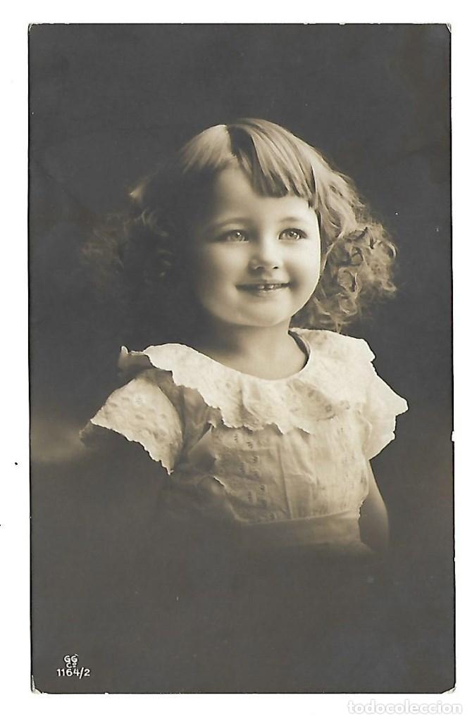 Photographie ancienne: 150-EXTRAORDINARIA FOTO-POSTAL ANTIGUA- UNA NI&Ntilde;A - DEDICADA EN -  1911