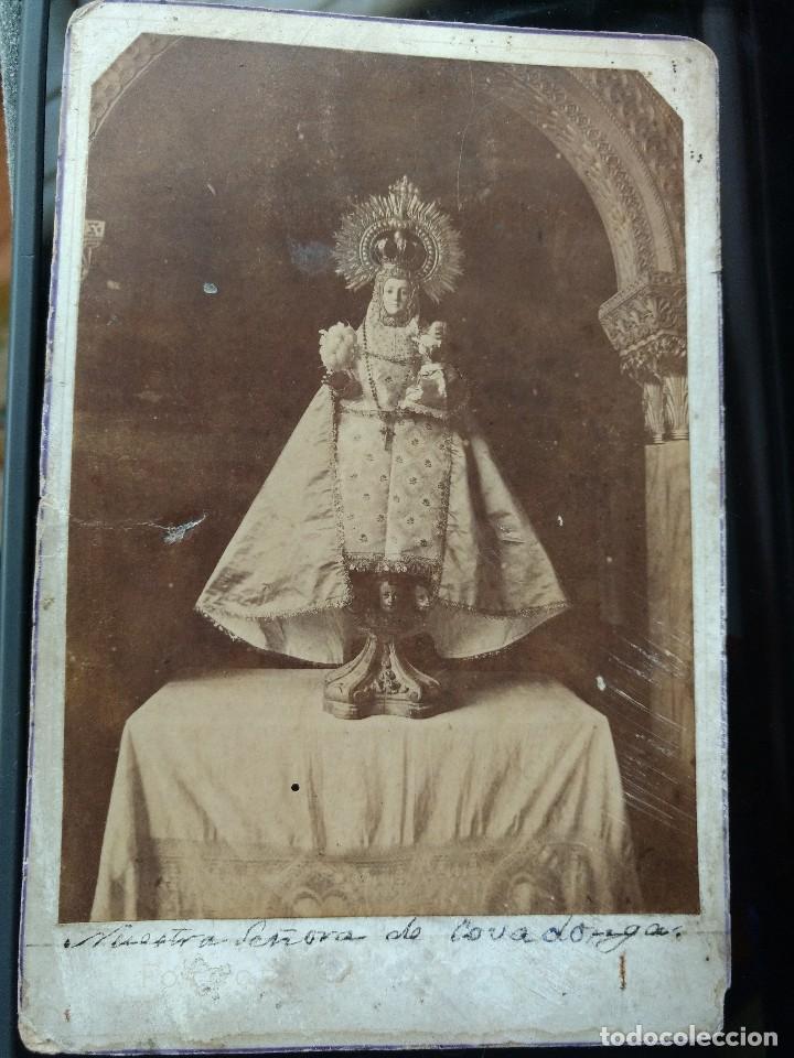 Fotografia antica: Fotograf&iacute;a original Nuestra Se&ntilde;ora de Covadonga. 16,50 x 10,50 cm No figura fot&oacute;grafo