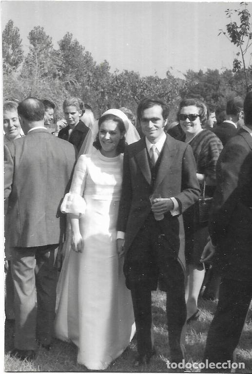Antique Photography: == FA167 - FOTOGRAFIA - PAREJA DE NOVIOS CON SU FAMILIA Y AMIGOS
