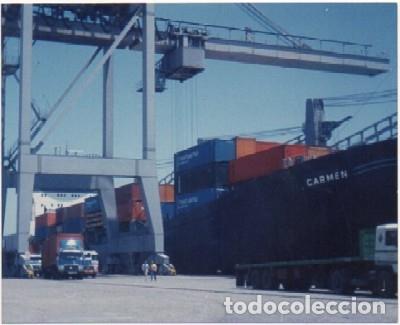 Fotografia antiga: FOTOGRAFIA DE BARCO. MUELLE DE CADIZ. CARMEN. TRASATLANTICA   FOTOBARCO-318