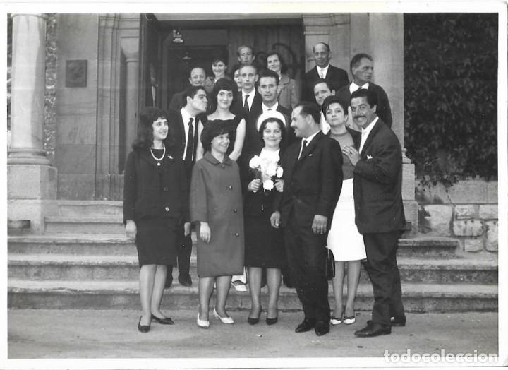 Alte Fotografie: :::: VF515 - FOTOGRAFIA - PAREJA DE NOVIOS CON SUS INVITADOS