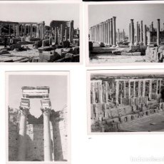 Fotografía antigua: LOTE DE 10 FOTOGRAFÍAS DE LAS RUINAS UNA CIUDAD ROMANA EN SIRIA (APAMEA?) - AÑOS 1950-60