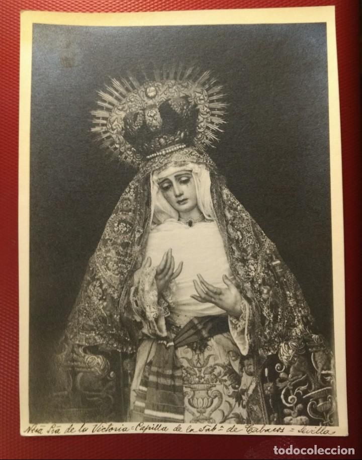 Fotograf&iacute;a antigua: Nuestra Se&ntilde;ora de la Victoria. Captillo de la F&aacute;brica de Tabacos. Sevila. 24 x 18 cm