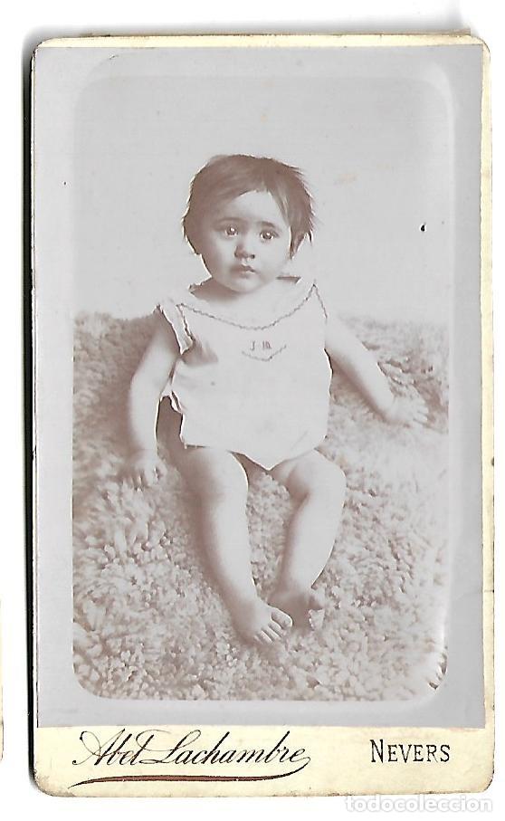 Photographie ancienne: ARJ-EXTRAORDINARIA FOTOGRAFIA ANTIGUA DE UNA NI&Ntilde;A FOTO -LACHAMBRE - NEVERS