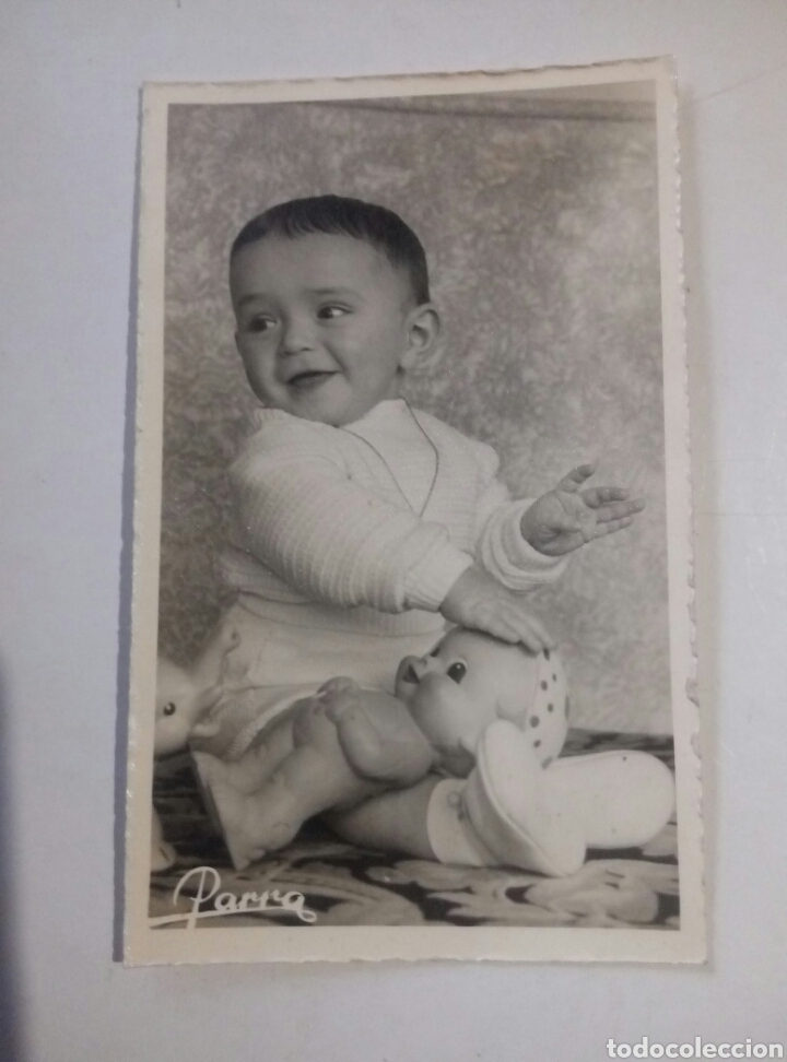 Fotografia antiga: Fotografia bebe Vitoria Parra 1956