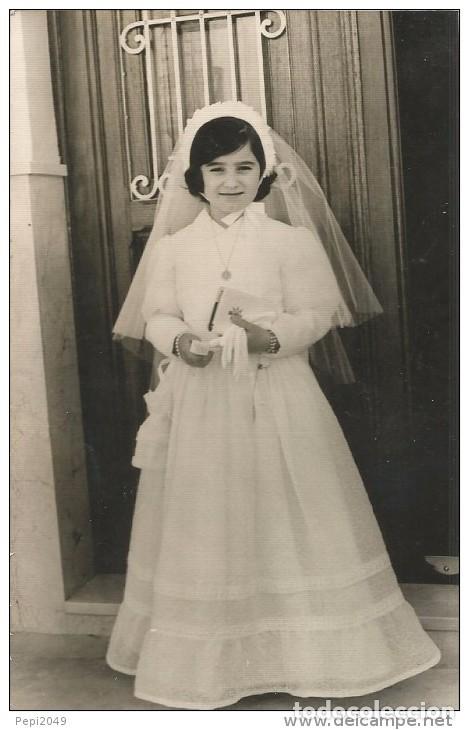 Alte Fotografie: :::: PV35 - FOTOGRAFIA - BONITA NI&Ntilde;A DE PRIMERA COMUNION