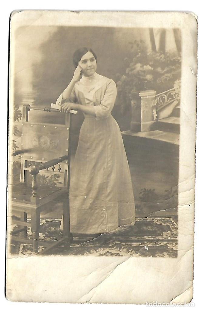 Photographie ancienne: 710-EXTRAORDINADIA FOTOGRAFIA ANTIGUA -DE UNA DAMA -FOTO - - - - -