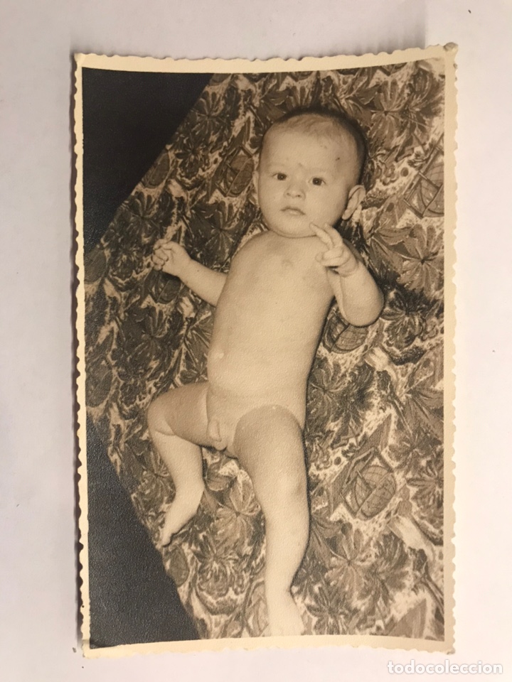 Fotografia antiga: FOTOGRAF&Iacute;A ORIGINAL. Eduardito a los seis meses.... (h.1960?)