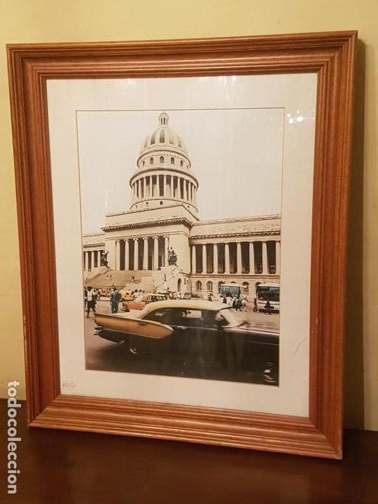 Fotograf&iacute;a antigua: Fotograf&iacute;a BARCELONA TAXI FRENTE AL CAPITOLIO