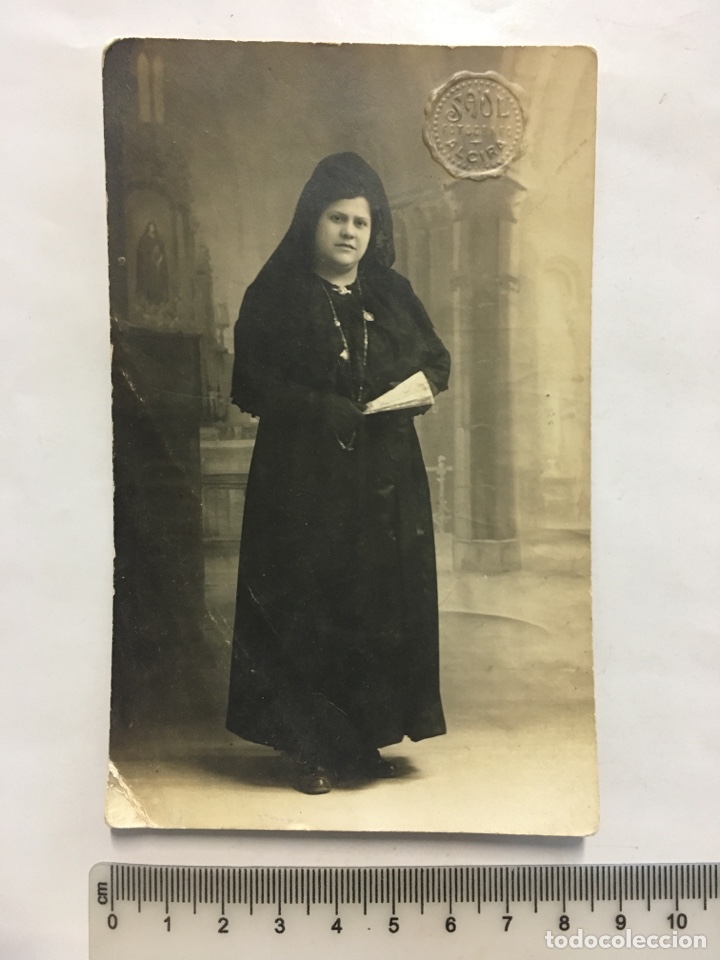 Fotograf&iacute;a antigua: FOTO DE CLAVARIESA. FOT&Oacute;GRAFO?. ALCIRA. H. 1940?